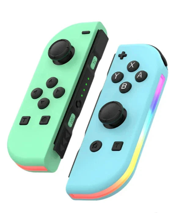Wireless RGB Game Controller Pair with LED Light Strips