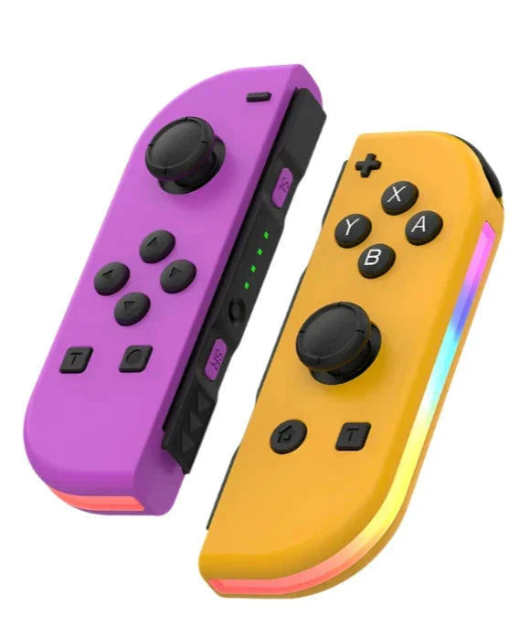 Wireless RGB Game Controller Pair with LED Light Strips