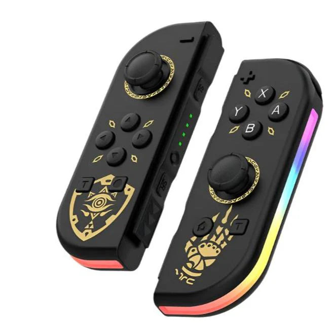 Wireless RGB Game Controller Pair with LED Light Strips