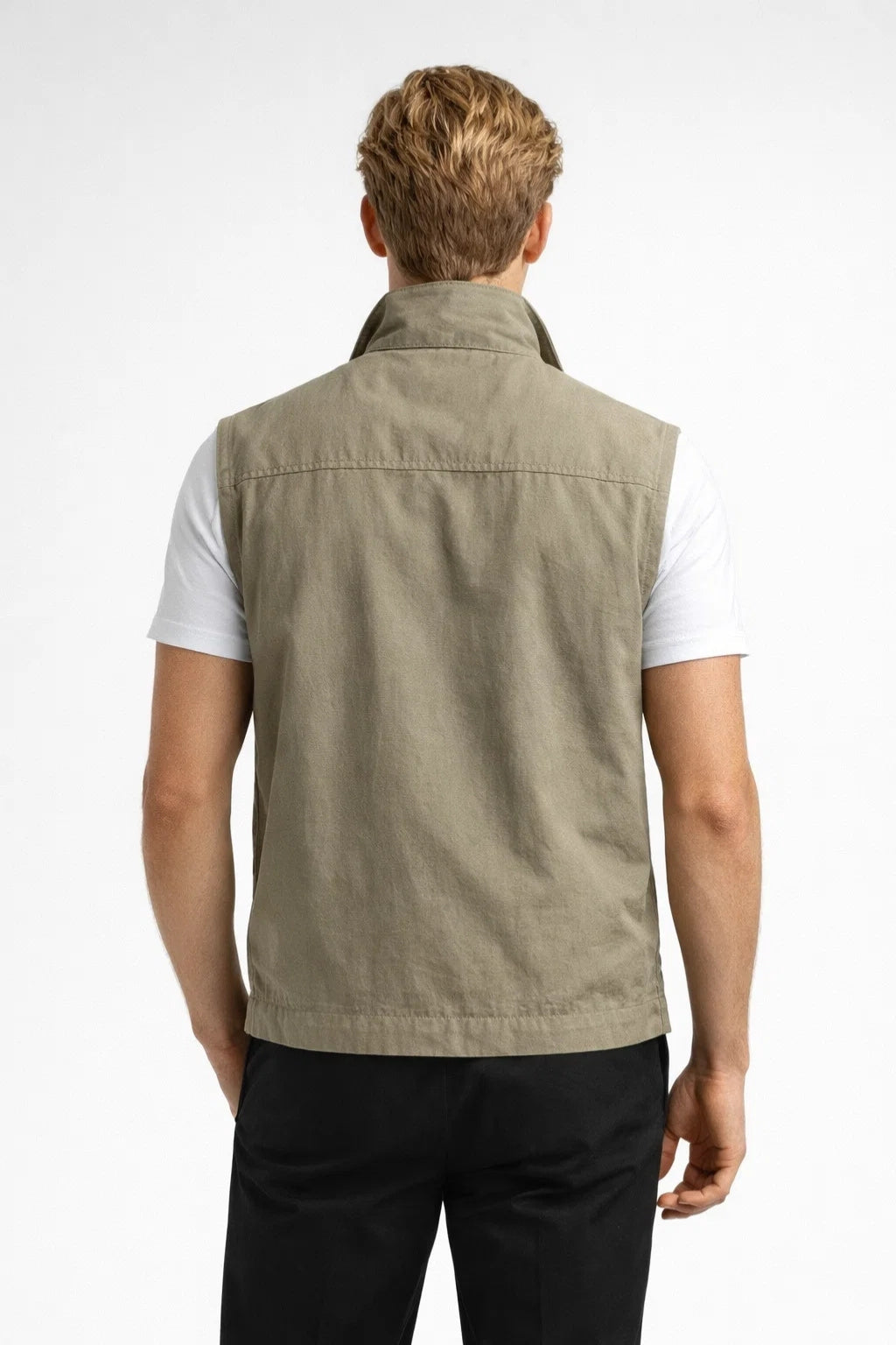 Men's Bodywarmer - Lightweight with Stand-up Collar | Casual