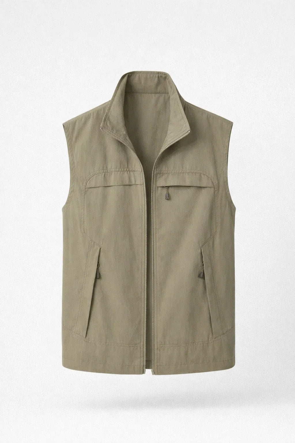 Men's Bodywarmer - Lightweight with Stand-up Collar | Casual