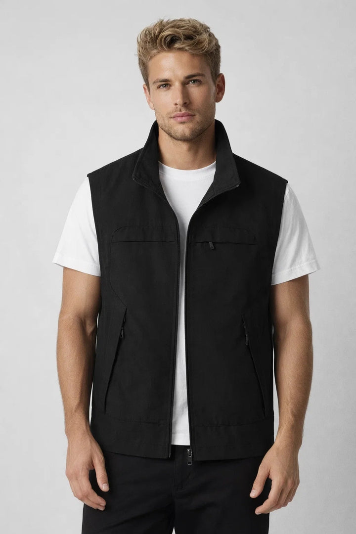 Men's Bodywarmer - Lightweight with Stand-up Collar | Casual