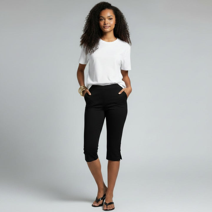 Women's Knee-Length Trousers with Split