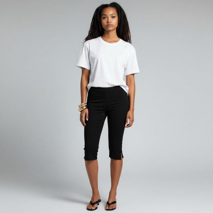 Women's Knee-Length Trousers with Split