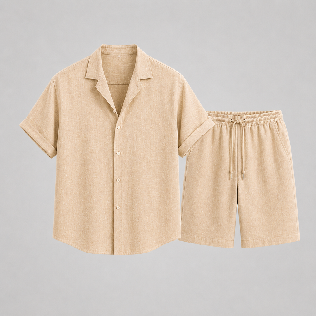 Men's Linen Set Relaxed Summer Elegance