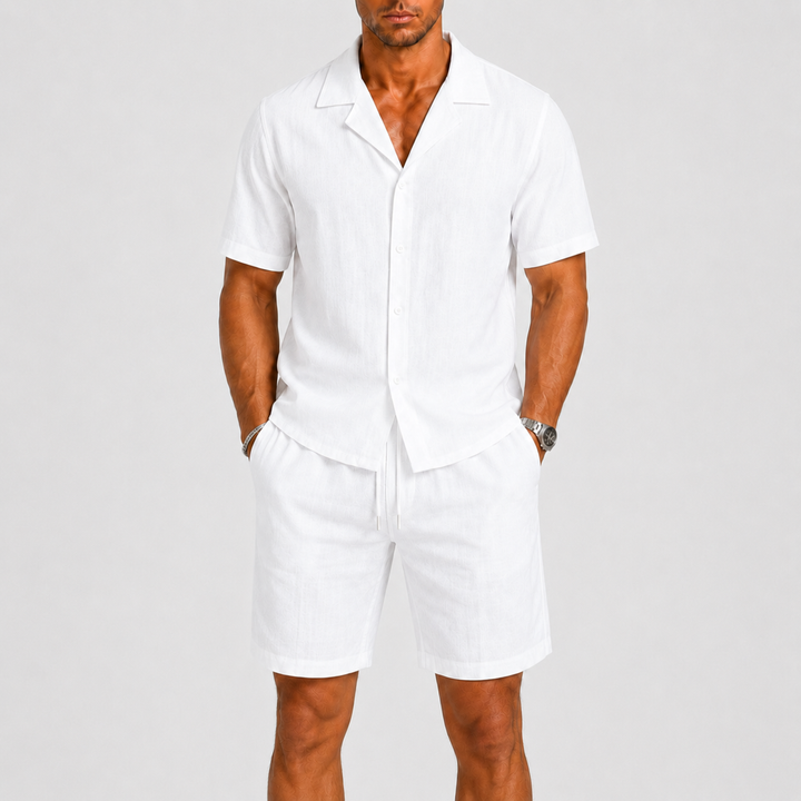 Men's Linen Set Relaxed Summer Elegance