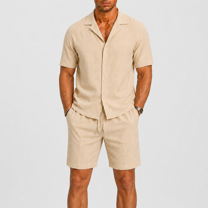 Men's Linen Set Relaxed Summer Elegance