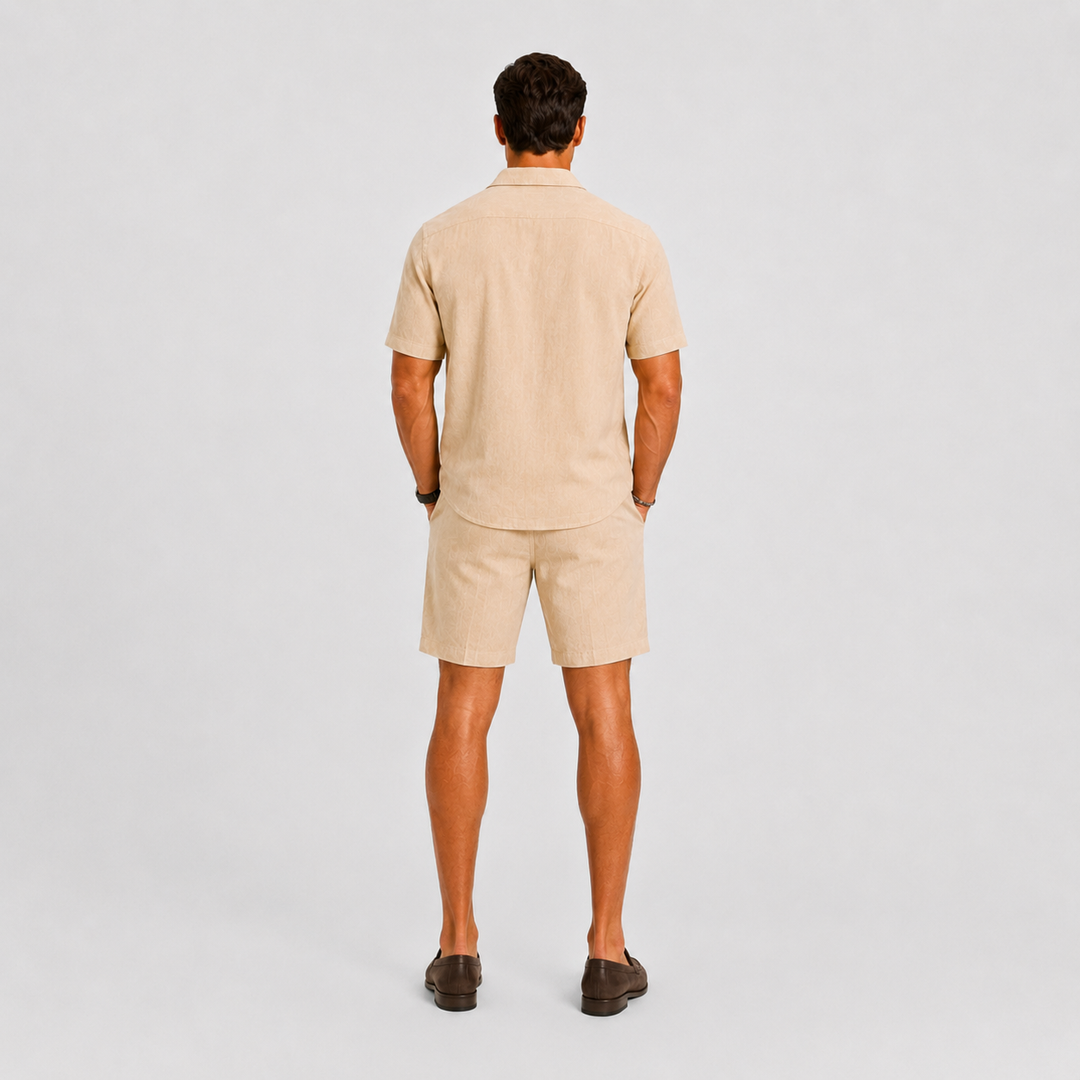 Men's Linen Set Relaxed Summer Elegance