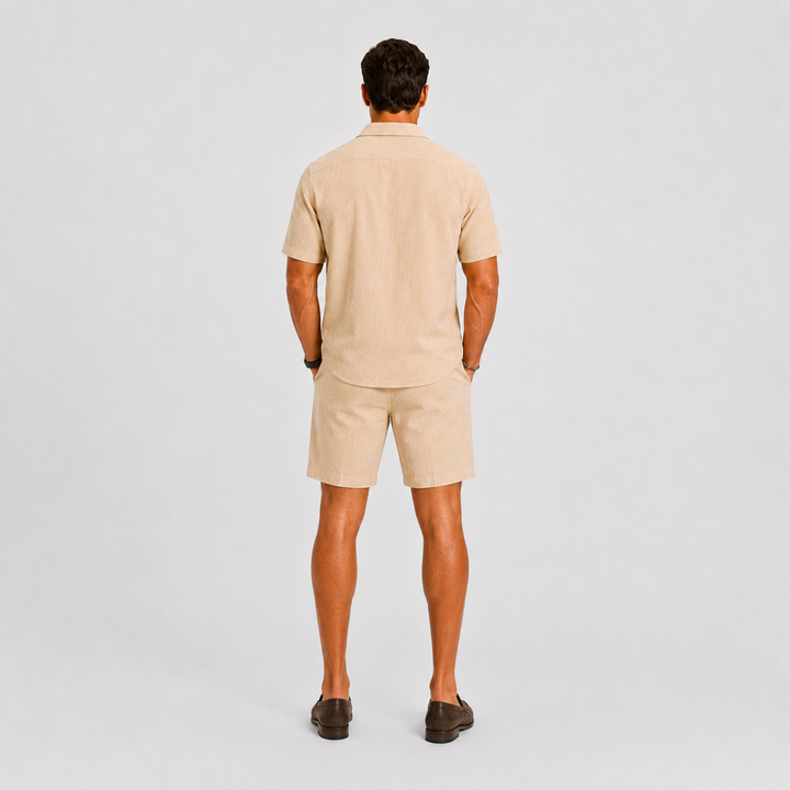 Men's Linen Set Relaxed Summer Elegance