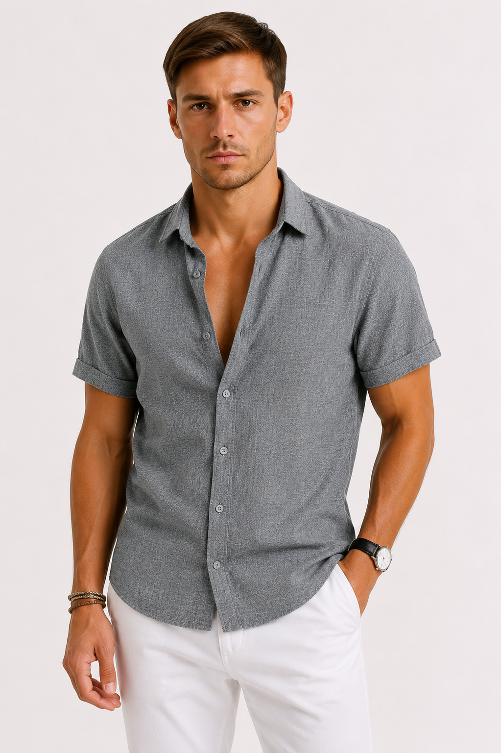 Men's Linen Shirt - Airy Summer Style & Timeless Design