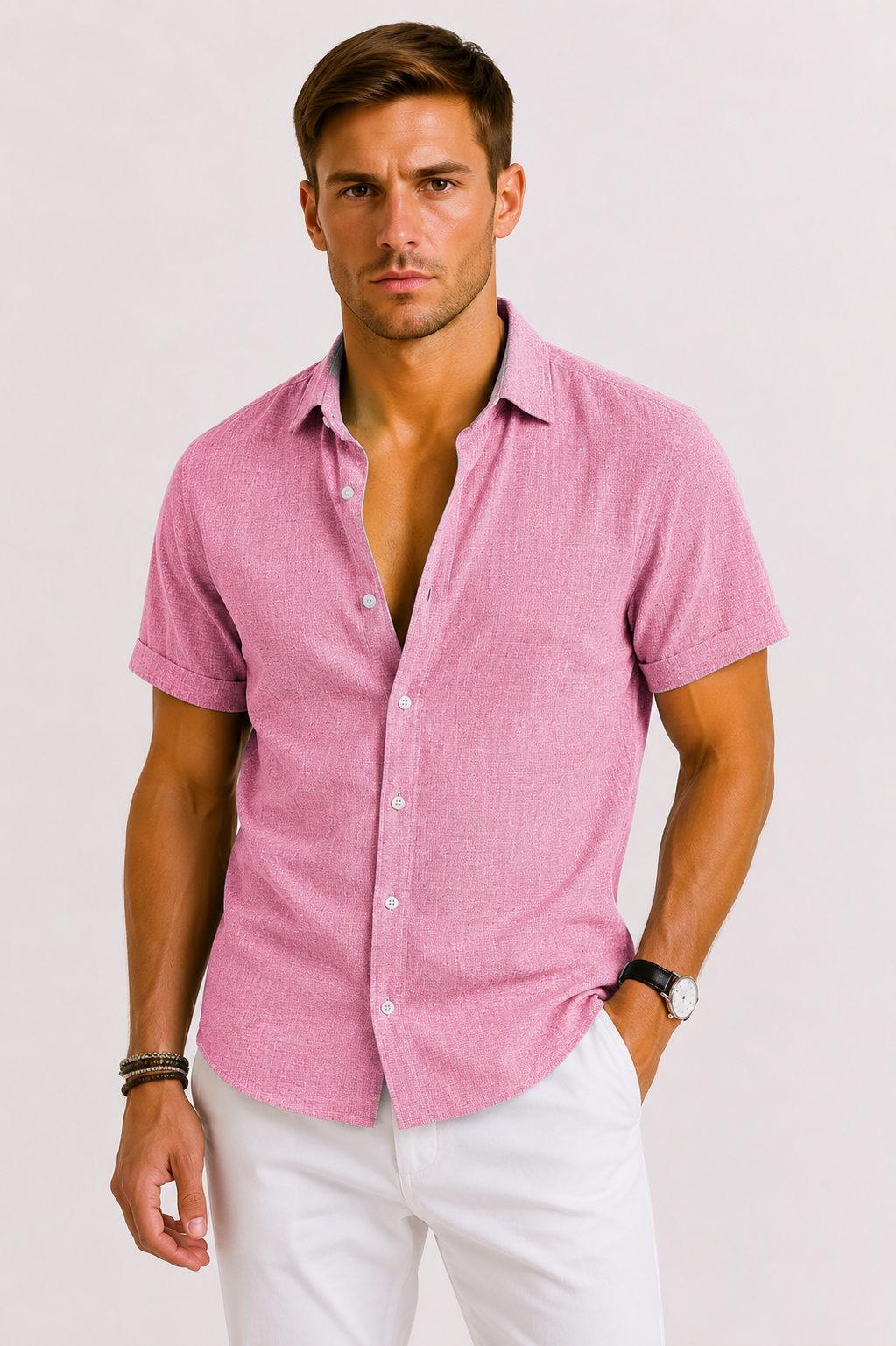 Men's Linen Shirt - Airy Summer Style & Timeless Design