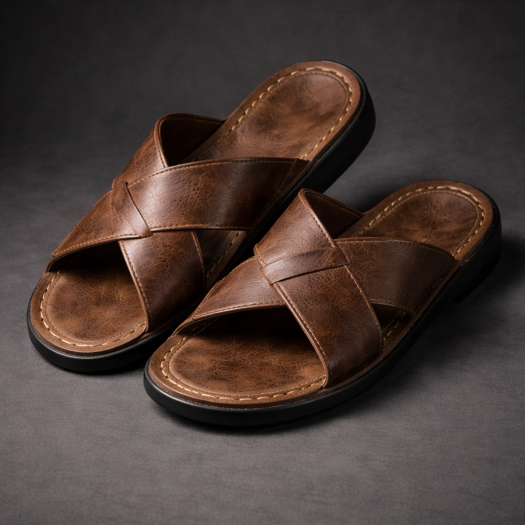 Men's Cross-Strap Sandals | Casual