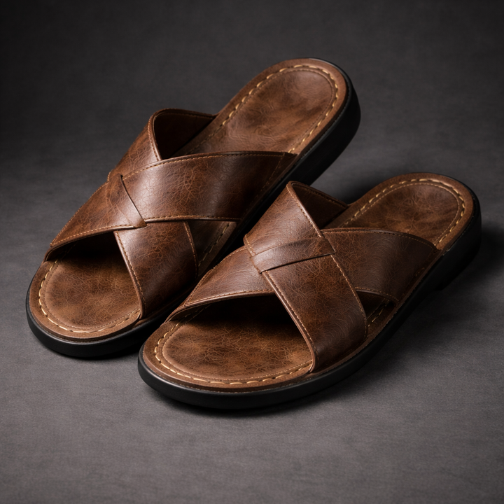 Men's Cross-Strap Sandals | Casual