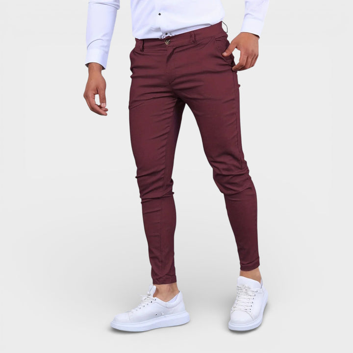 Men’s Classic Chino Pants Straight Fit Timeless Elegance