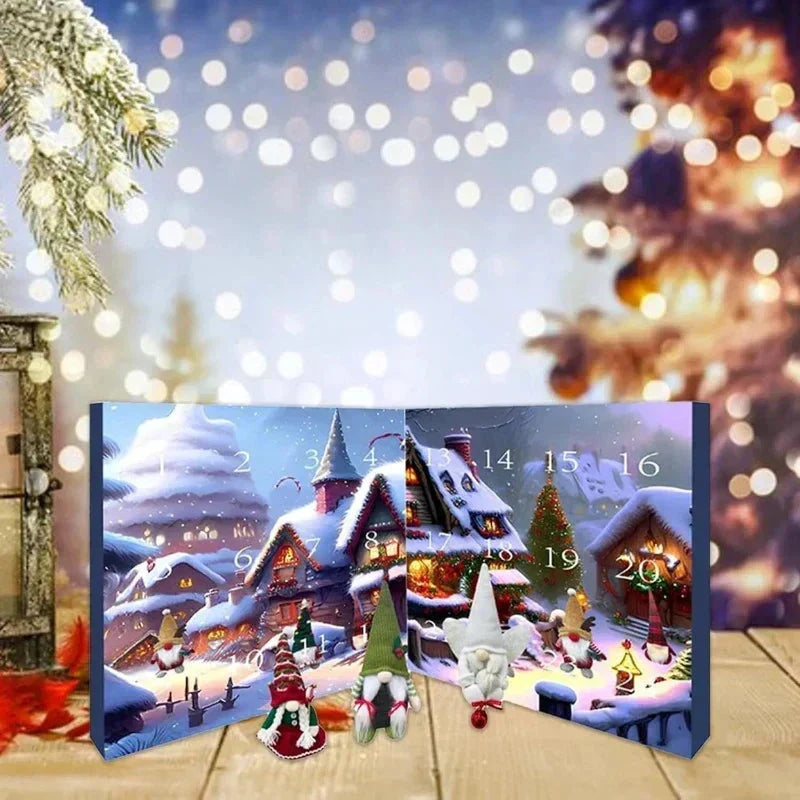 2026 Advent Calendar Gnome - 24 Day Holiday Countdown with Handcrafted Plush Gnomes and Daily Festive Surprises
