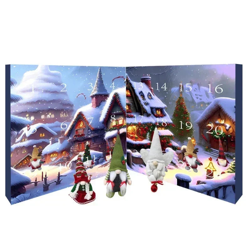 2026 Advent Calendar Gnome - 24 Day Holiday Countdown with Handcrafted Plush Gnomes and Daily Festive Surprises