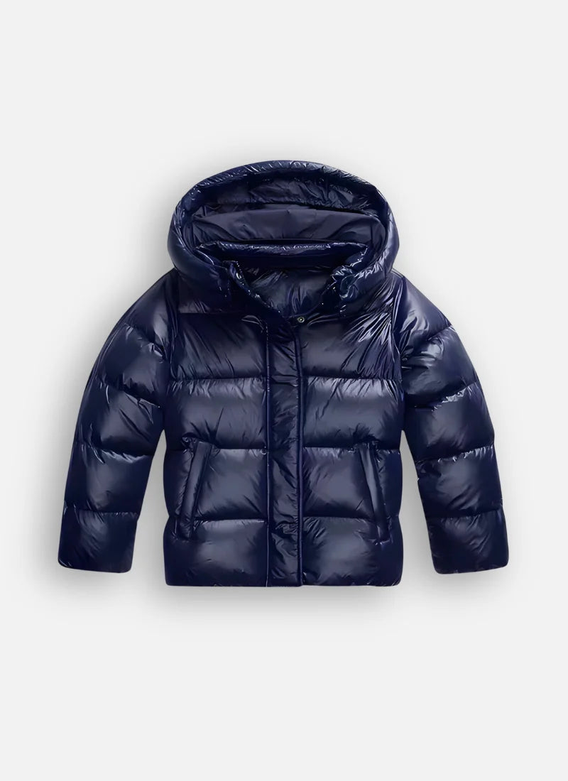 Women's Lightweight Puffer Jacket | Slim Fit Quilted Coat | Gloss Finish Insulated Outerwear | Winter City Outdoor Wear