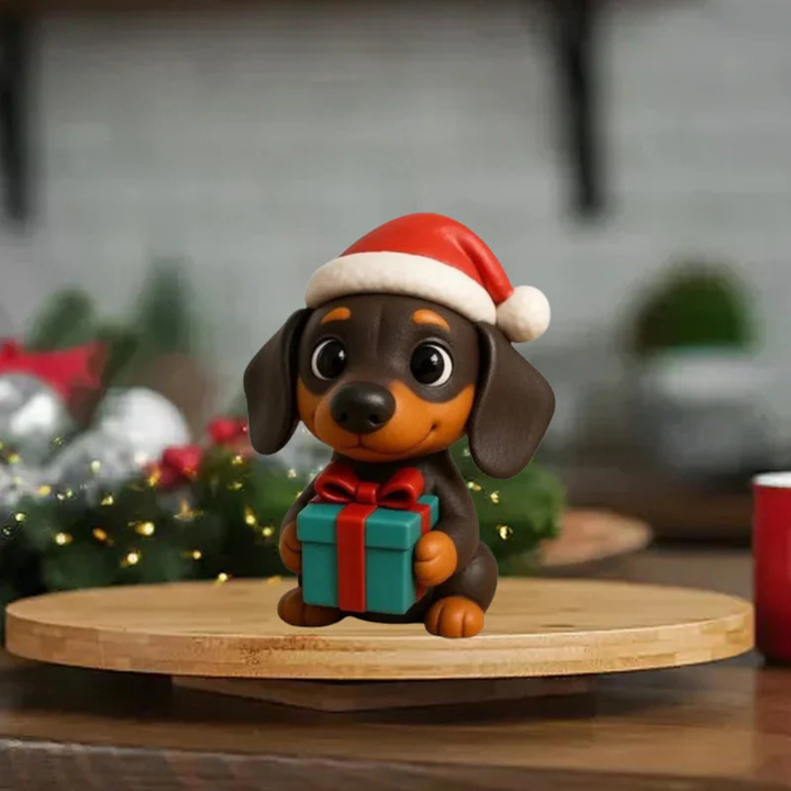Dachshund Advent Calendar 2026 with 24 Hand-Painted Dachshund Figurines | Collectible Christmas Countdown Set for Dog Lovers