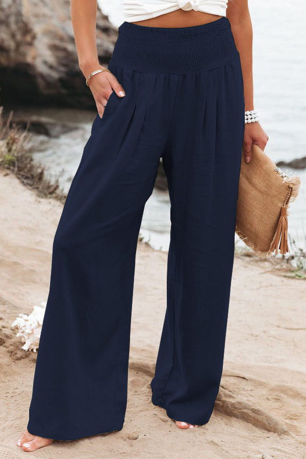 Women's High-Waisted Wide-Leg Pants