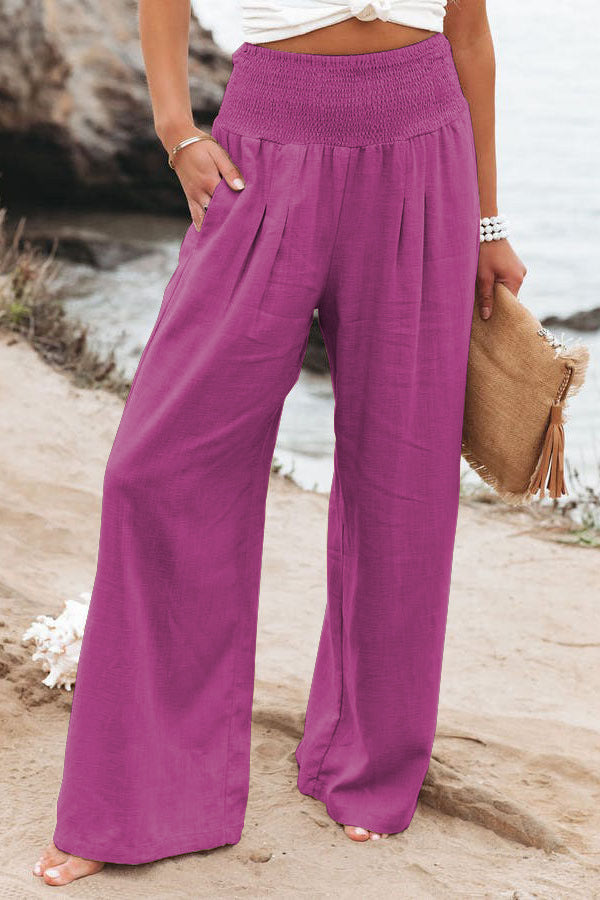 Women's High-Waisted Wide-Leg Pants