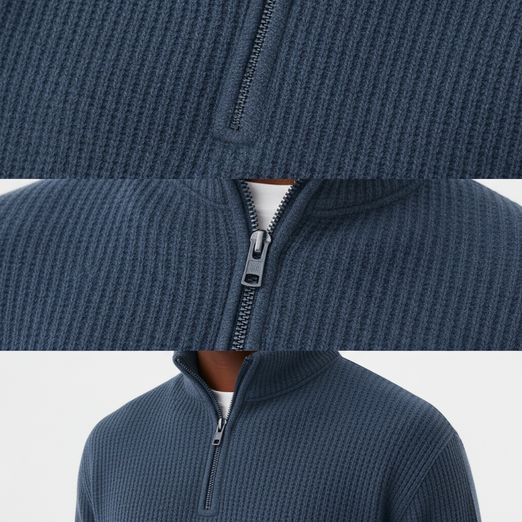 Men’s Zip-Up Sweater for Daily and Casual Wear
