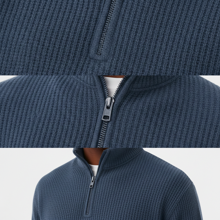 Men’s Zip-Up Sweater for Daily and Casual Wear