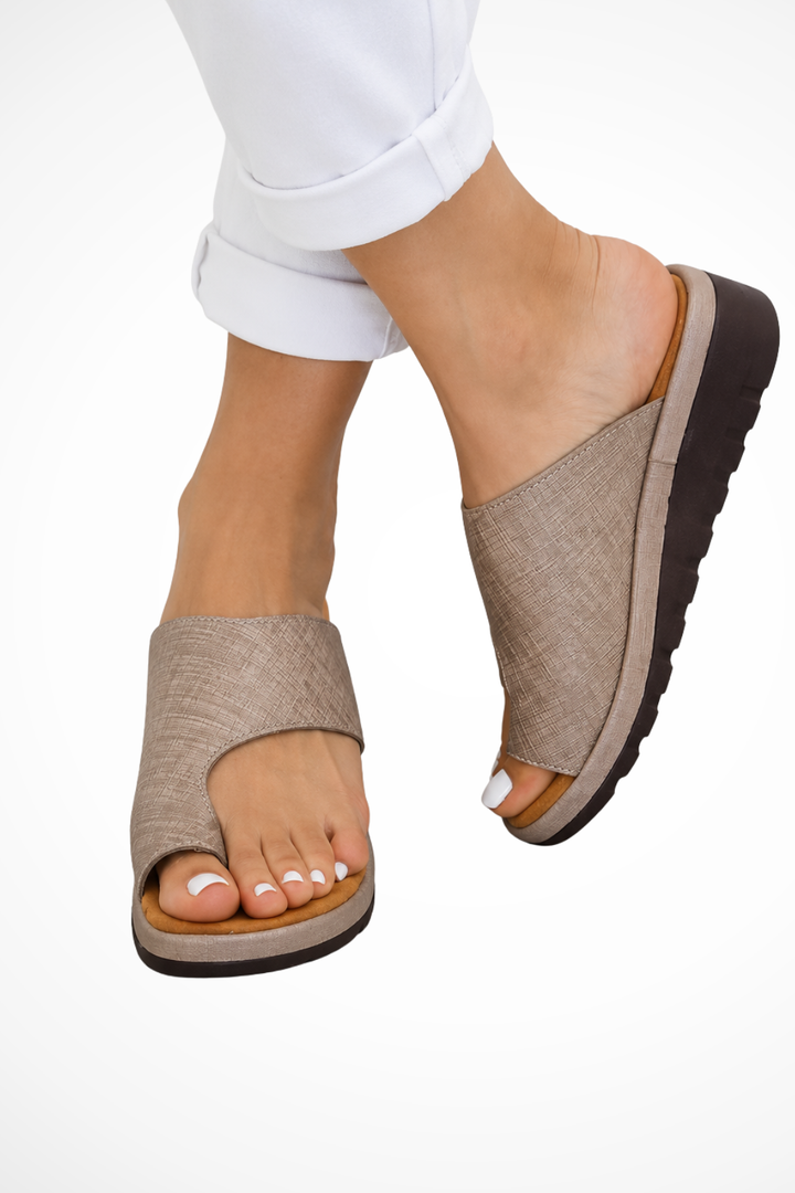 Women's Orthopedic Toe Loop Wedge Sandals