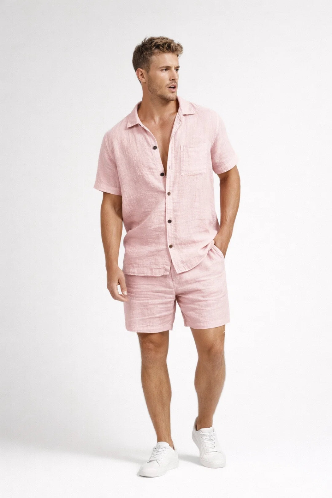 Men's Premium Buttoned Summer Set