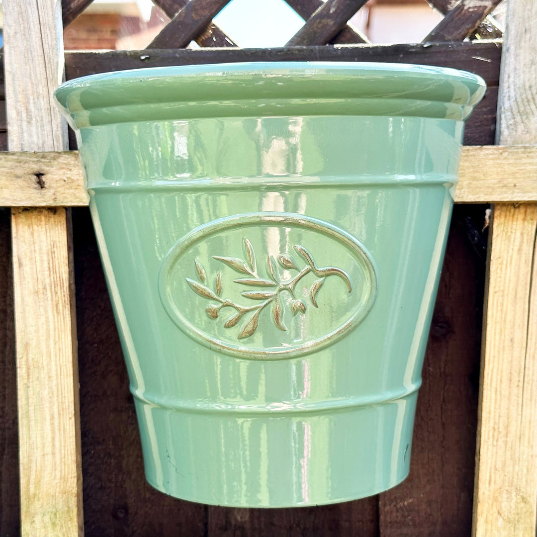 Glossy Green Wall Planter