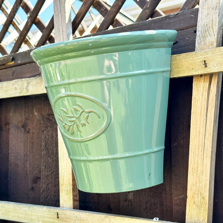 Glossy Green Wall Planter