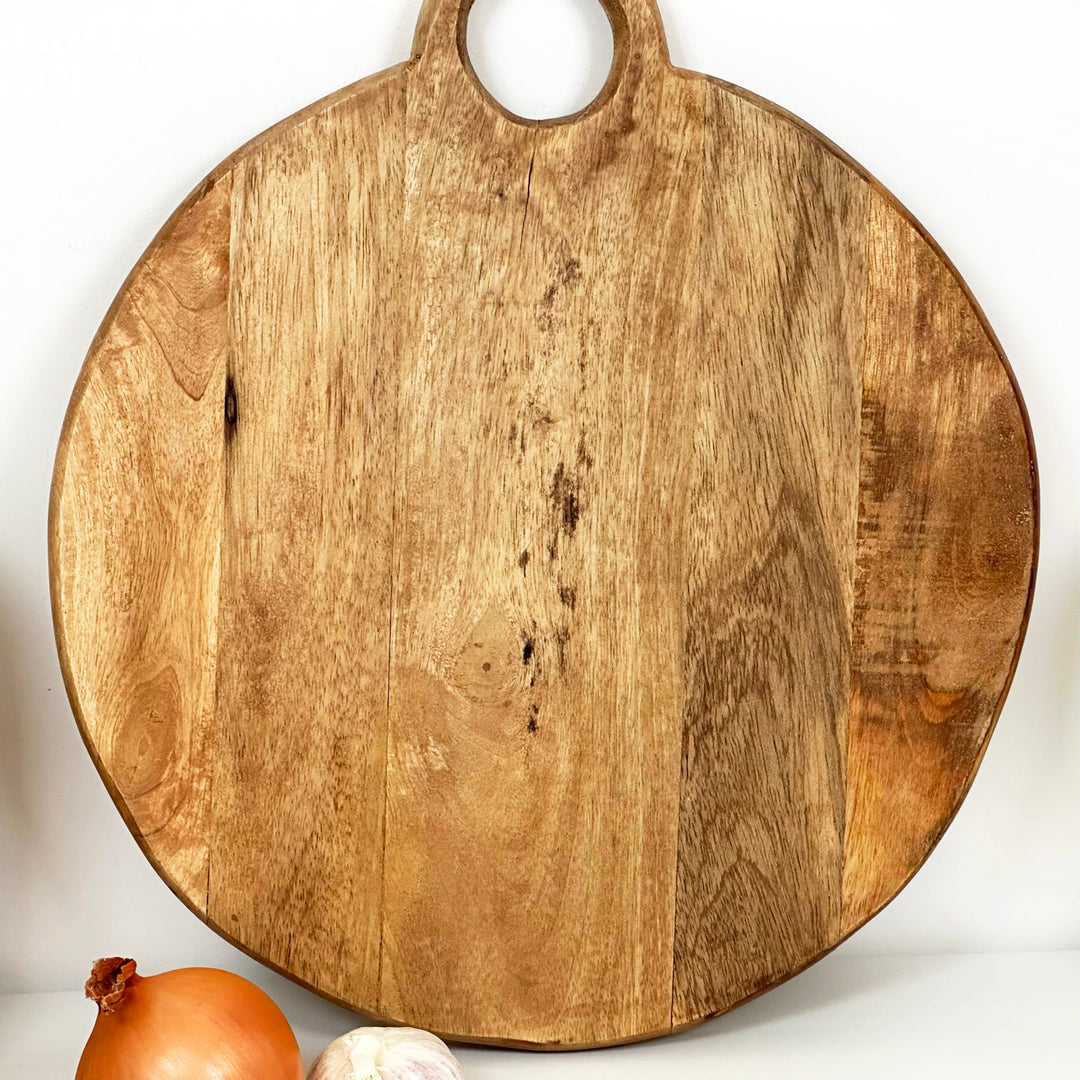 Mango Wood Ring Handle Chopping Boards