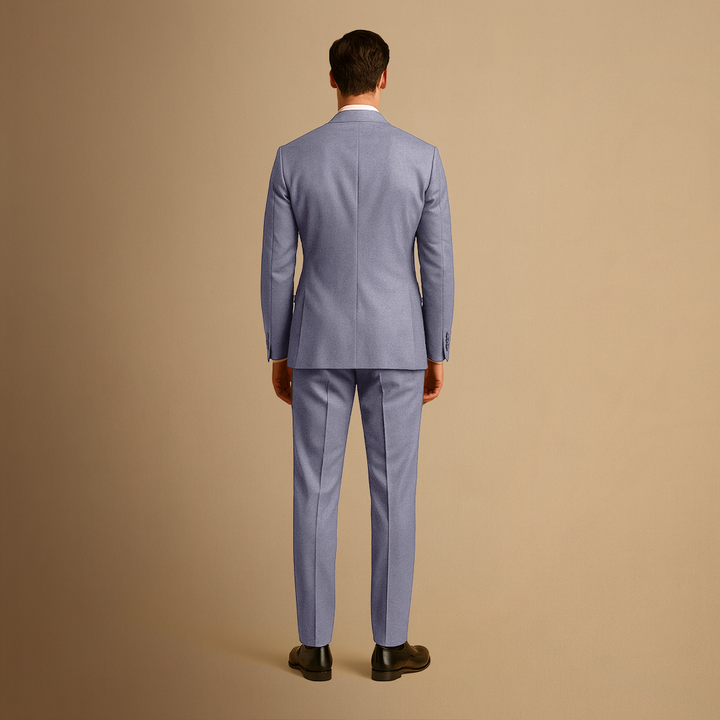 Men's Slim Fit Lightweight Two-Piece Suit for Weddings and Formal Events