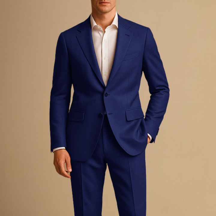 Men's Slim Fit Lightweight Two-Piece Suit for Weddings and Formal Events