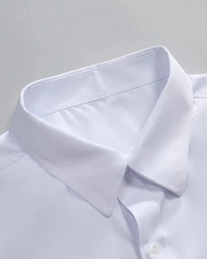 Black Men's Long Sleeve Elastic Fit Shirt — Lino Conti