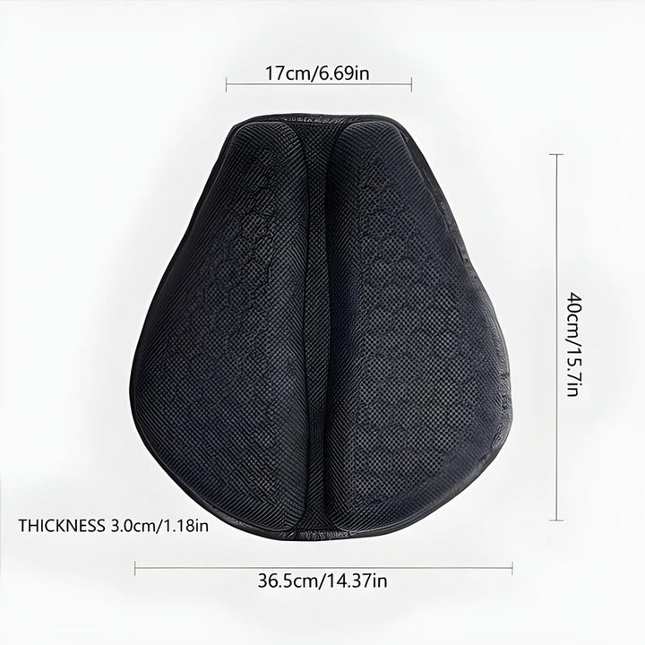 Breathable Motorcycle Gel Seat Cushion with Straps