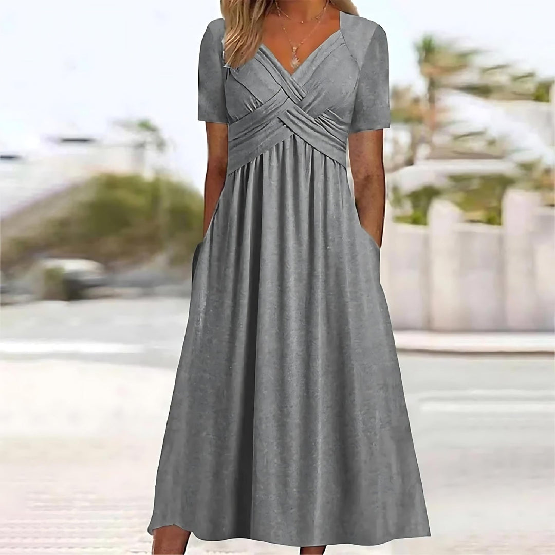 Midi Dress with Tummy Coverage