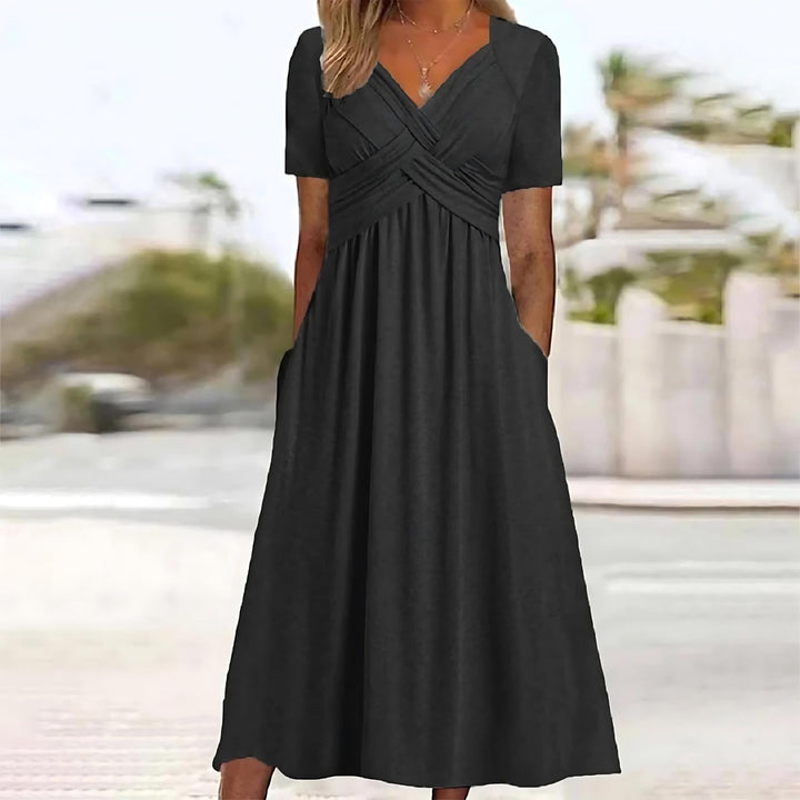 Midi Dress with Tummy Coverage
