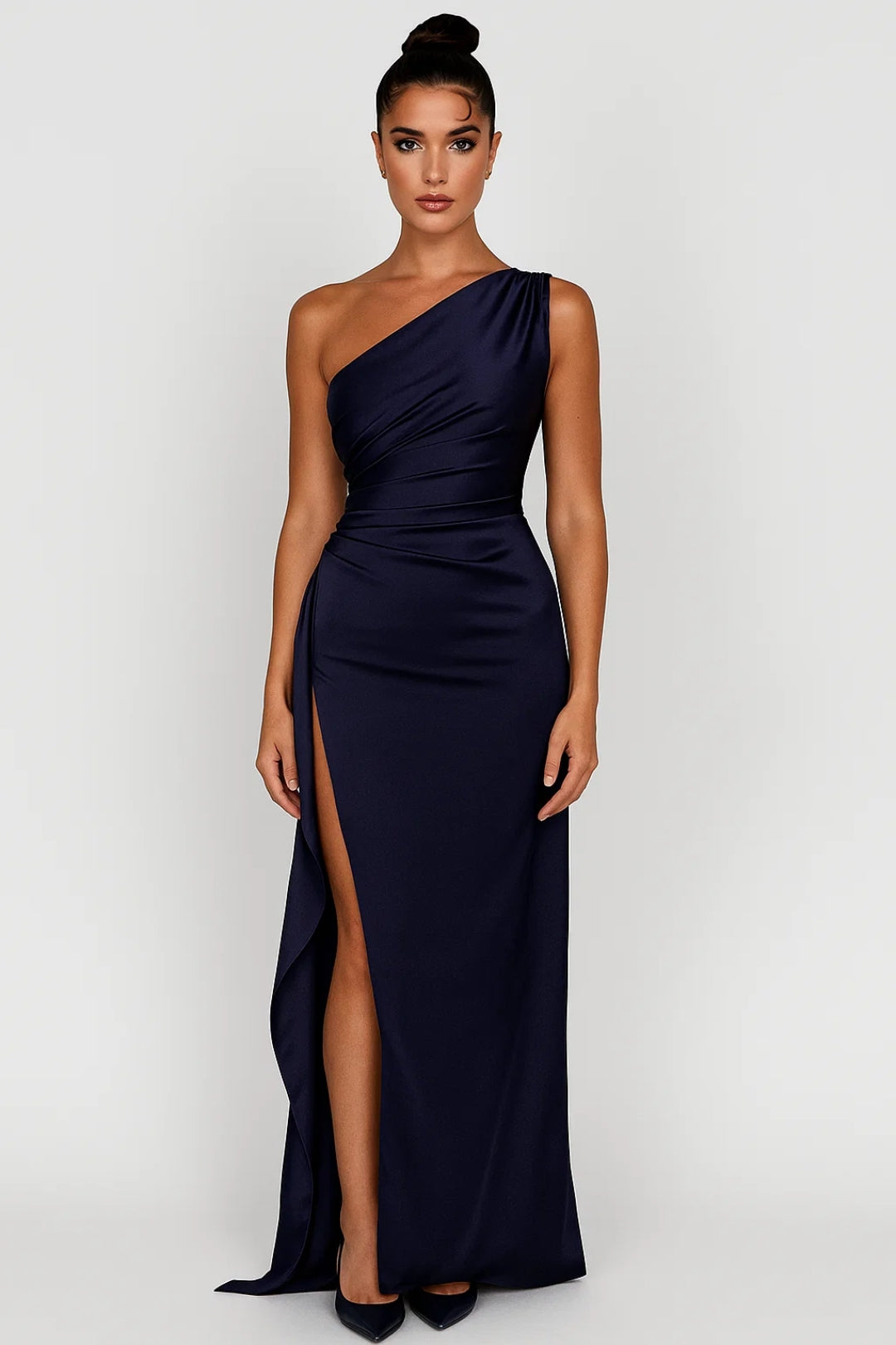 Women's Maxi Dress - One Shoulder with High Slit | Elegant