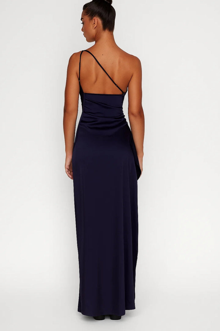 Women's Maxi Dress - One Shoulder with High Slit | Elegant