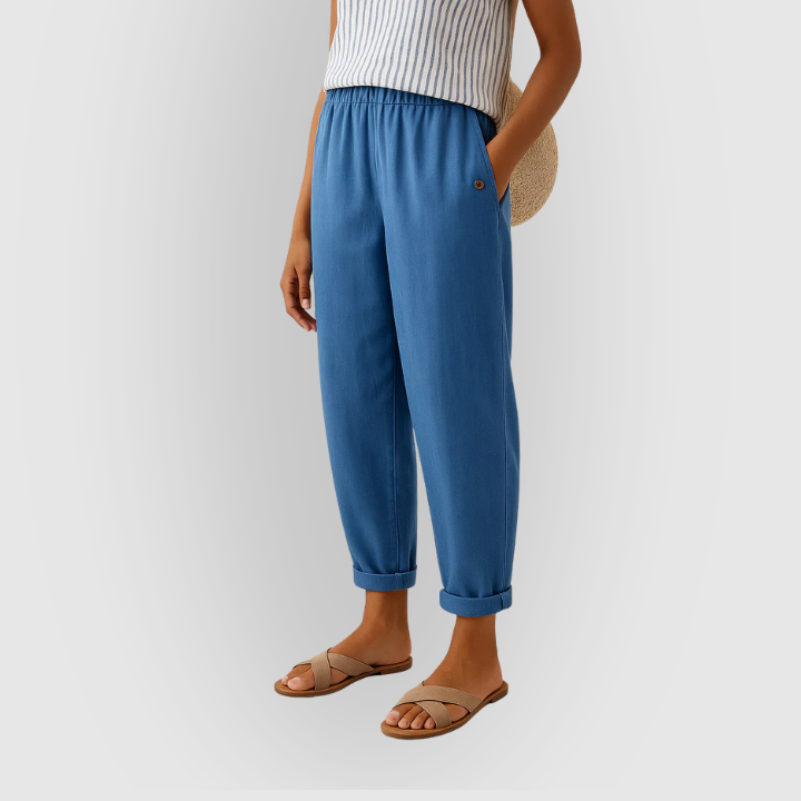 Summer Pants with Elastic Waist – Lightweight and Stylish