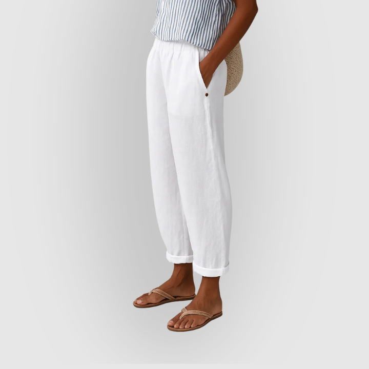 Summer Pants with Elastic Waist – Lightweight and Stylish