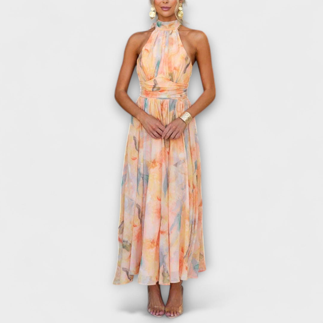 Women's Elegant Halter Maxi Dress
