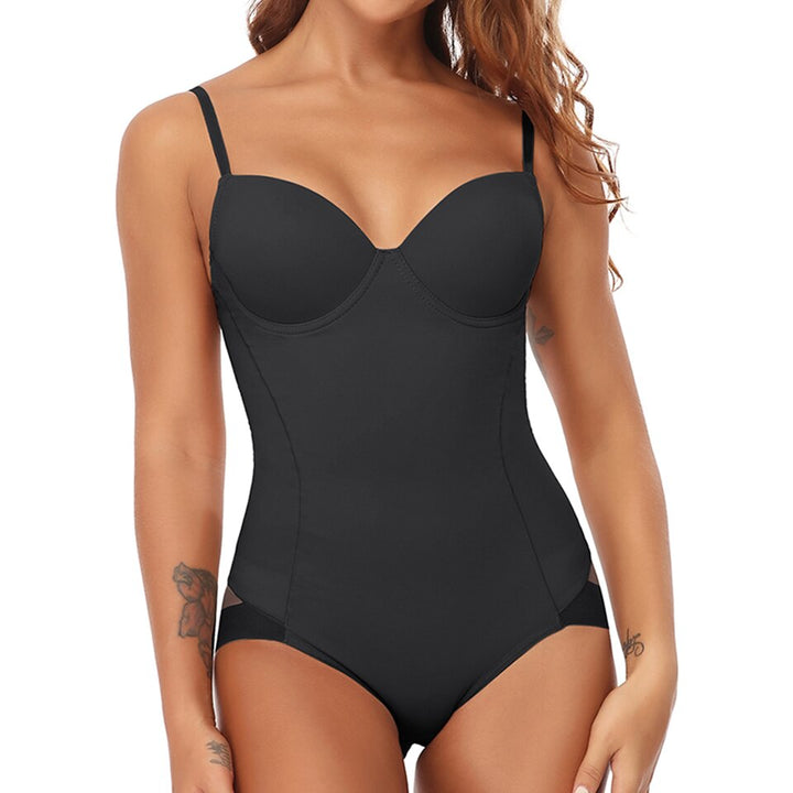 Women's Bodysuit with Underwire Cups and Adjustable Straps