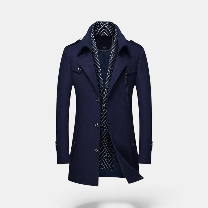 Men’s Wool Coat Warmth Classic Winter Outerwear