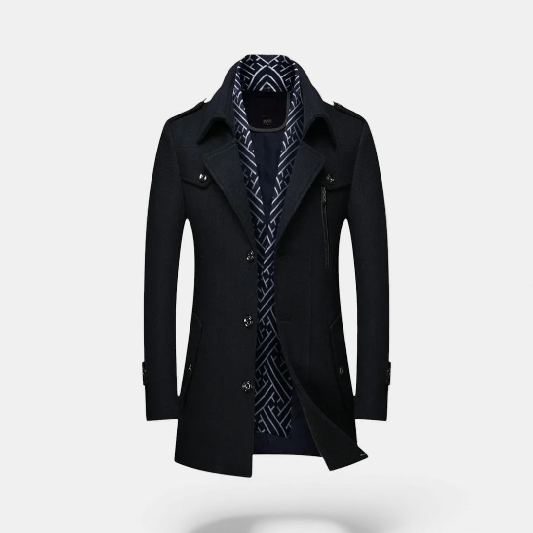 Men’s Wool Coat Warmth Classic Winter Outerwear
