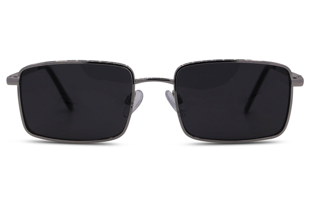 Men's Rectangle Metal Frame Sunglasses Eco-Friendly Lenses
