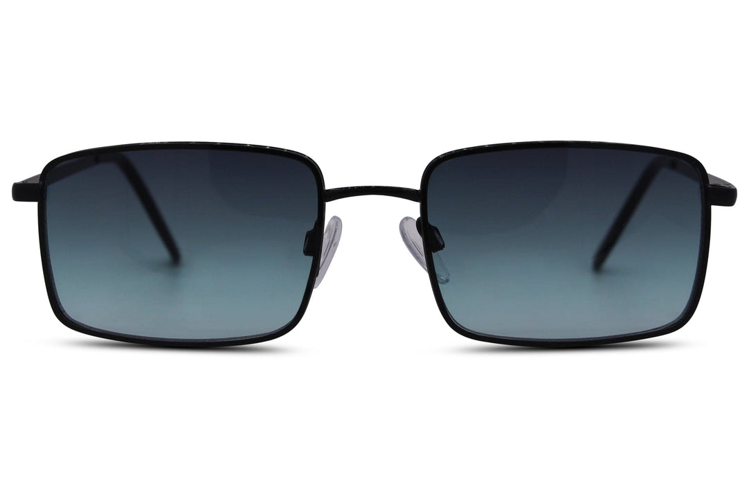 Men's Rectangle Metal Frame Sunglasses Eco-Friendly Lenses