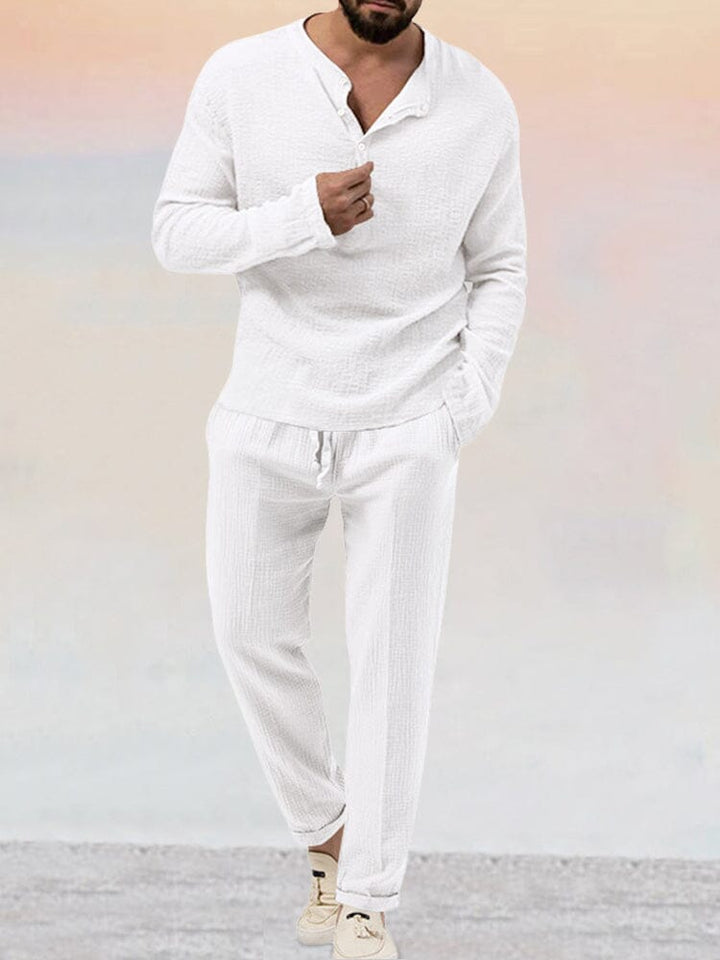 Men's Lightweight Relaxed Lounge Suit Two-Piece Set