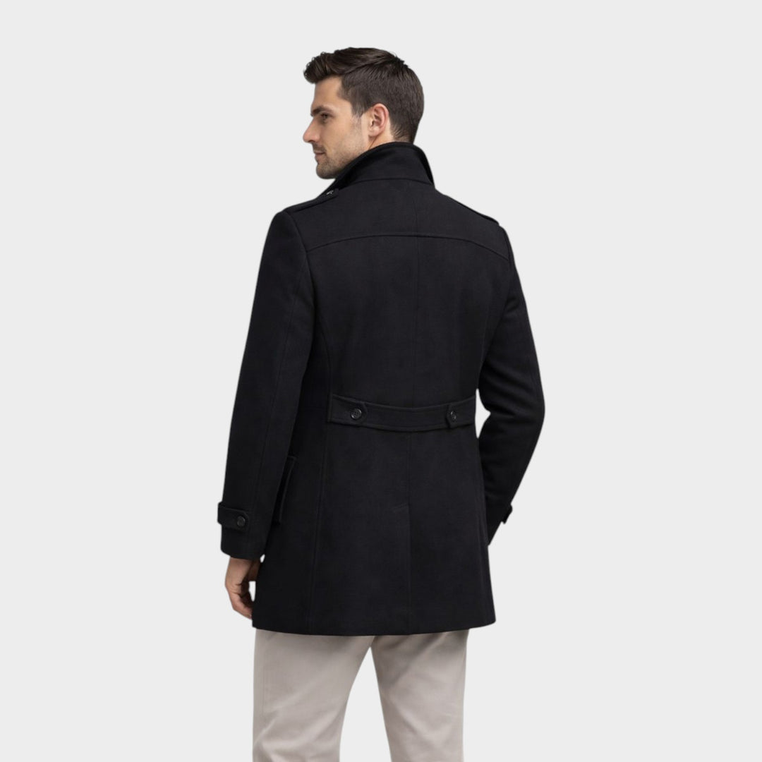 Men’s Winter Coat Wool Blend Warm Elegant Style