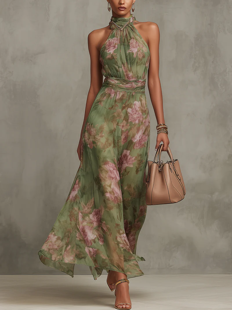 Elegant Floral Summer Dress